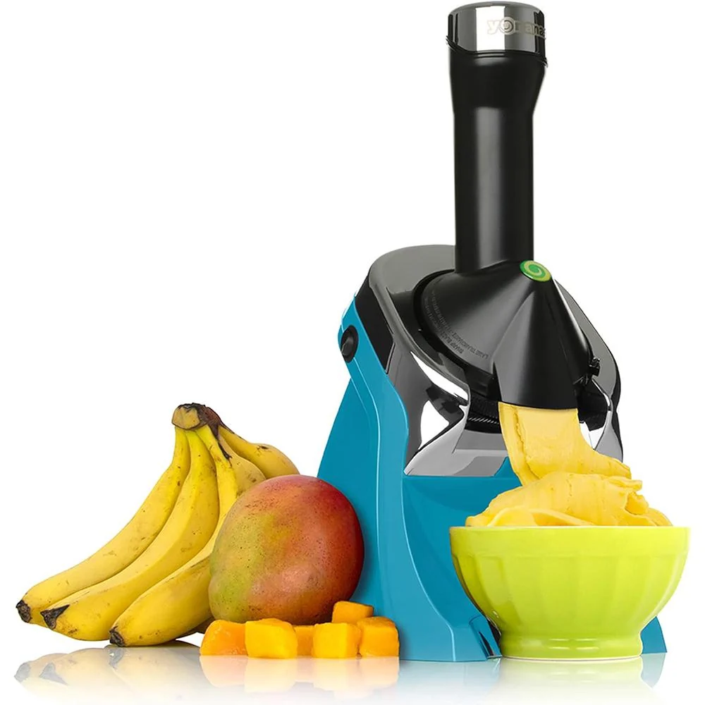 Yonanas Deluxe Vegan NonDairy Frozen Fruit Soft Serve Dessert Maker 200W, Teal - Image 3