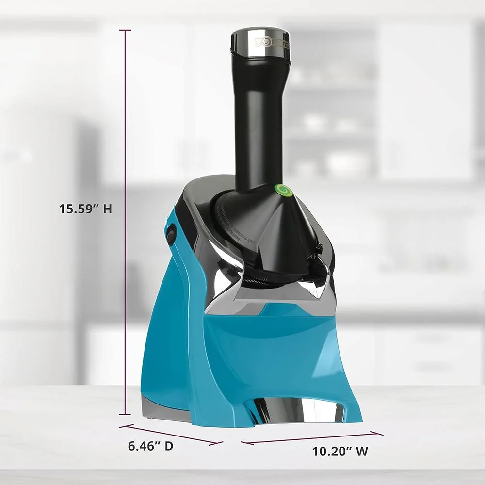 Yonanas Deluxe Vegan NonDairy Frozen Fruit Soft Serve Dessert Maker 200W, Teal - Image 4