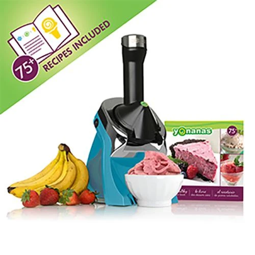 Yonanas Deluxe Vegan NonDairy Frozen Fruit Soft Serve Dessert Maker 200W, Teal - Image 5